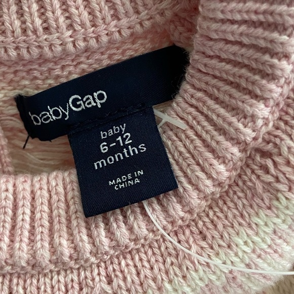 NWT Baby Gap Fair Isle Reindeer Holiday Sweater Dress - Picture 8 of 9